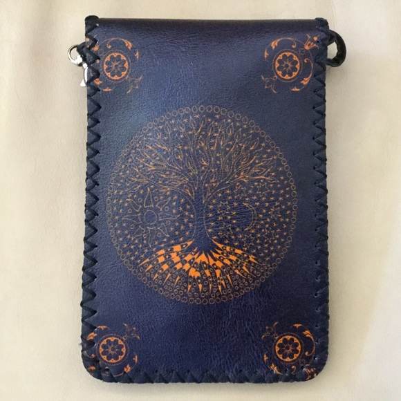 Tree of Life cross body bag for cell phone + cash - Picture 5 of 8